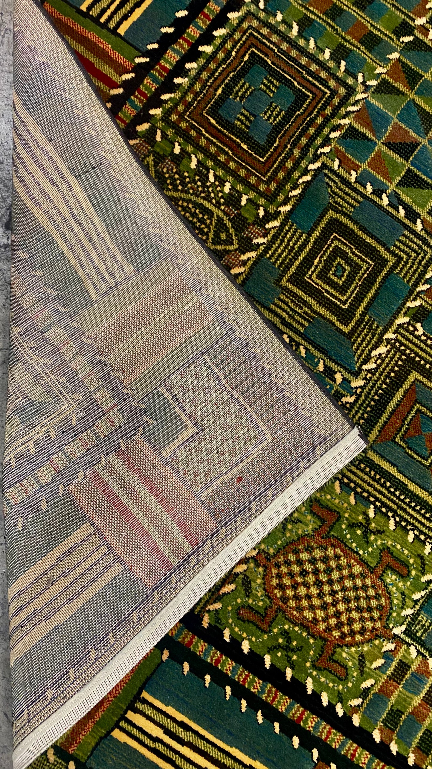 Marco Polo green rug _ W54