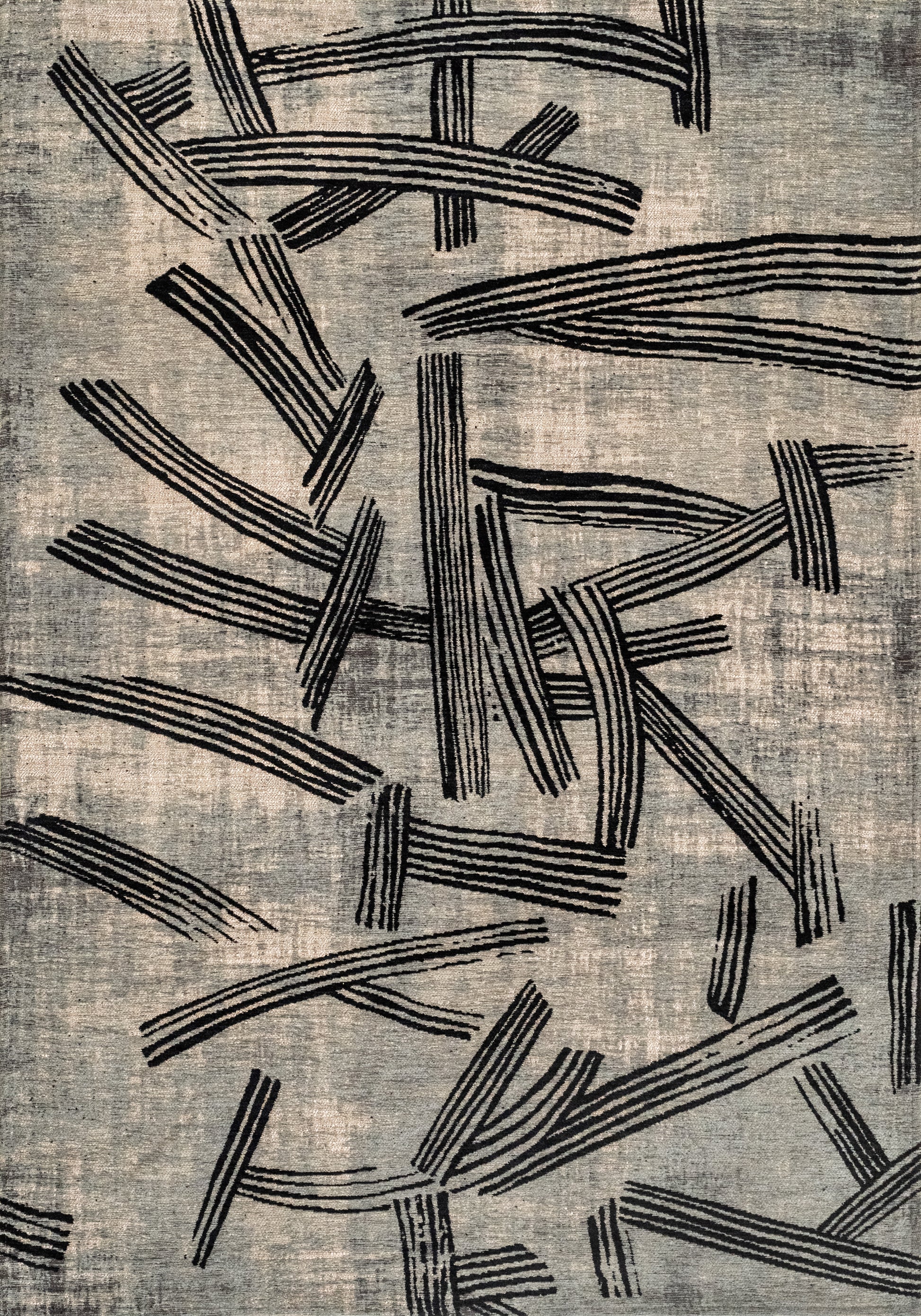 Hard wearing indoor and outdoor Ecorug - washable and practical for kids and pets - Kanji Dark street 2066