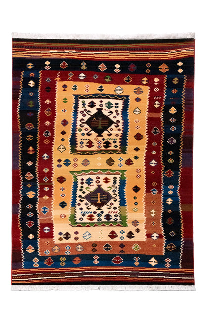 Multi colour Gabbeh rug Shalamar - W7