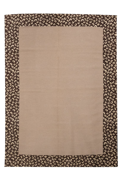 Leopard border rug Pozzi - C216