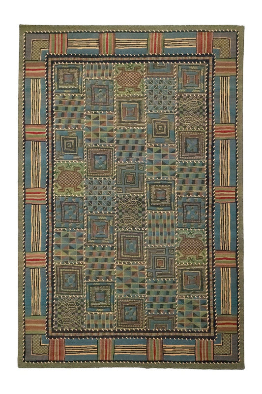 Marco Polo green rug  - W54