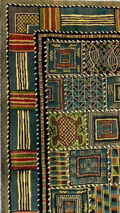 Marco Polo green rug  _ W54