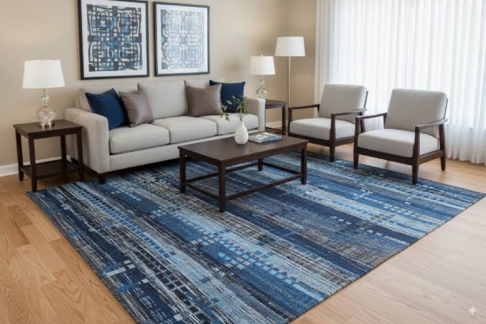 Mad Man Skyscrape  rug Blue Avenue - C11