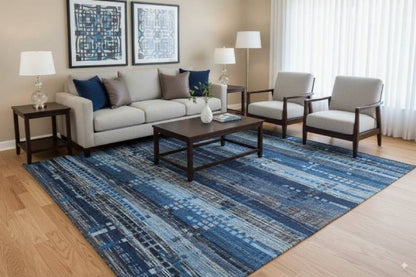 Mad Man Skyscrape  rug Blue Avenue - C11