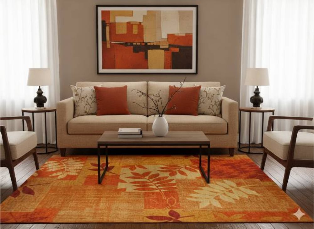 Leaves rug - C186